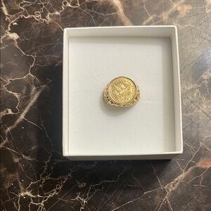 Gold Coin Ring
